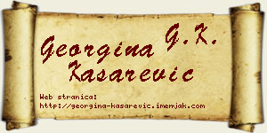 Georgina Kašarević vizit kartica